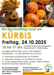 Ein Nachmittag rund um den Kürbis @ Gemeinschaftsgarten Pesenlern Straße