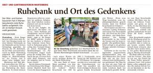 Bank für Herbert Kroschwald 03.07.2018